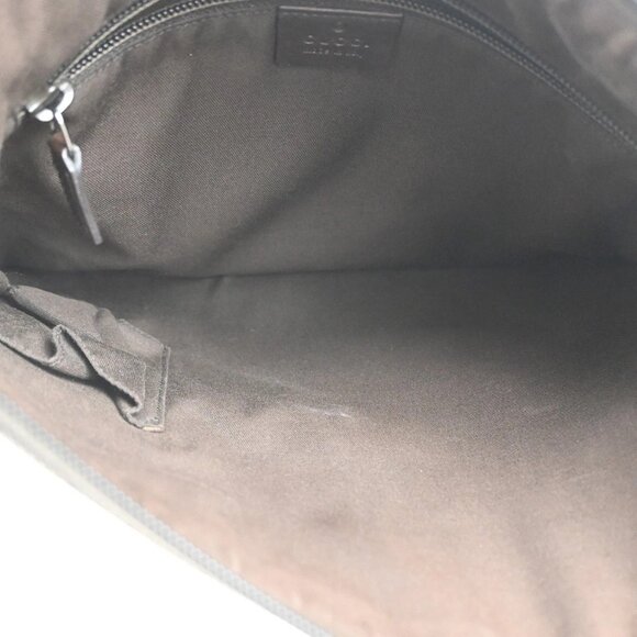GUCCI Logo GG Shoulder Bag Canvas Leather Beige Italy 145857 37KB921 - Picture 7 of 14